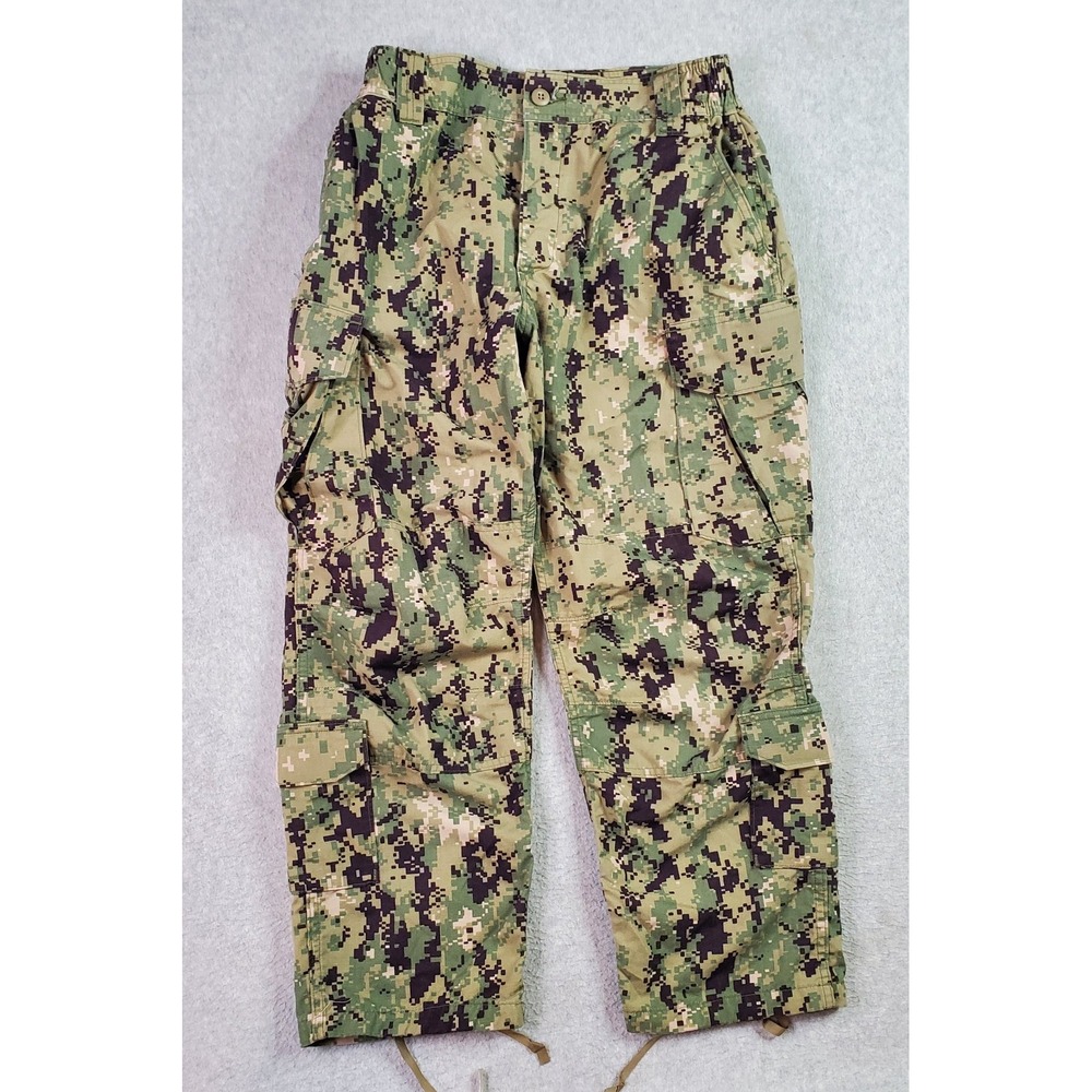 Military Pants Mens Medium X Short 31X28‎ NWU Type III Navy Seals Camo Cargo